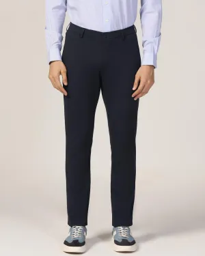 TechPro Slim Fit B-91 Casual Dark Navy Solid Khakis - Ziea Tough Stretch Multi Pocket Configuration