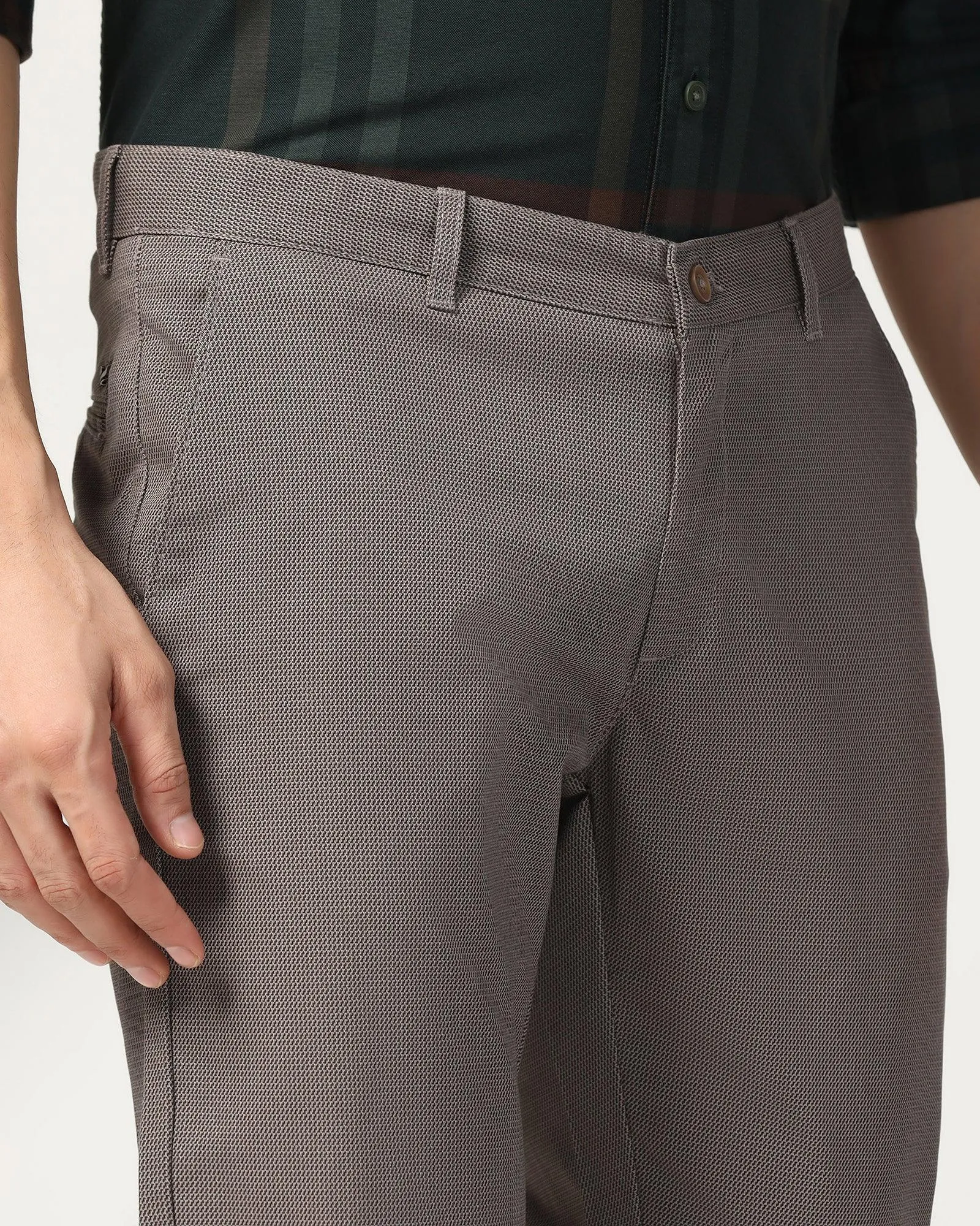 Slim Comfort B-95 Casual Mouse Printed Khakis - Bai Adaptable Design Practical Wear