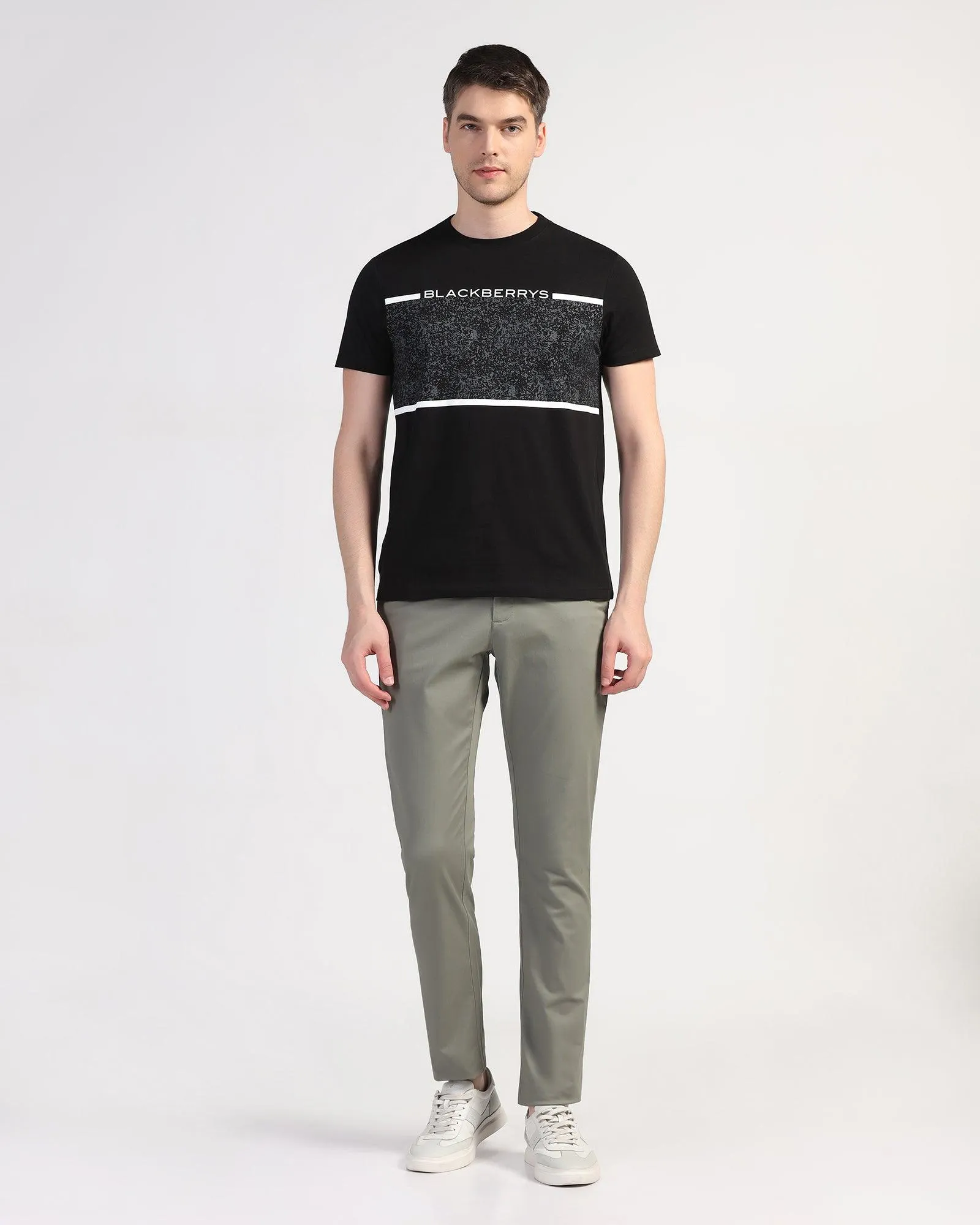 Zip-off legs Slim Comfort B-95 Casual Olive Solid Khakis - Lab