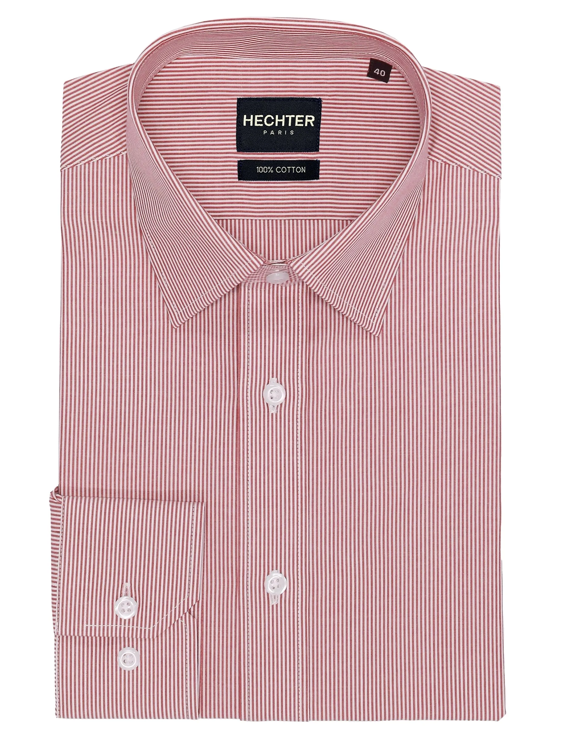 Liberty Business Red Striped Shirt Premium Feel Conference Appropriate
