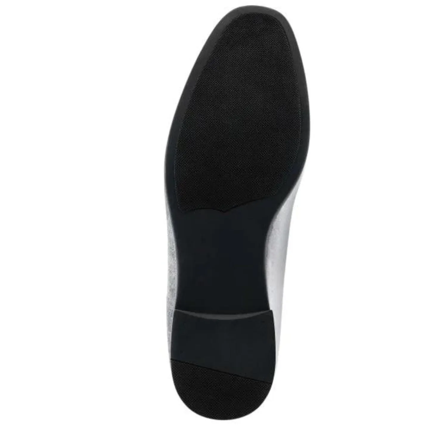 Smart Casual Silhouette Shadows: Charcoal Grey Smoking Slip-On Loafer Shoes