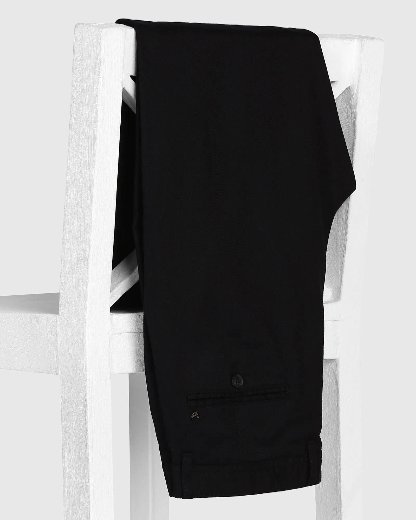 Straight B-90 Casual Black Textured Khakis - Altos Durable Seam Construction AntiStaticLining