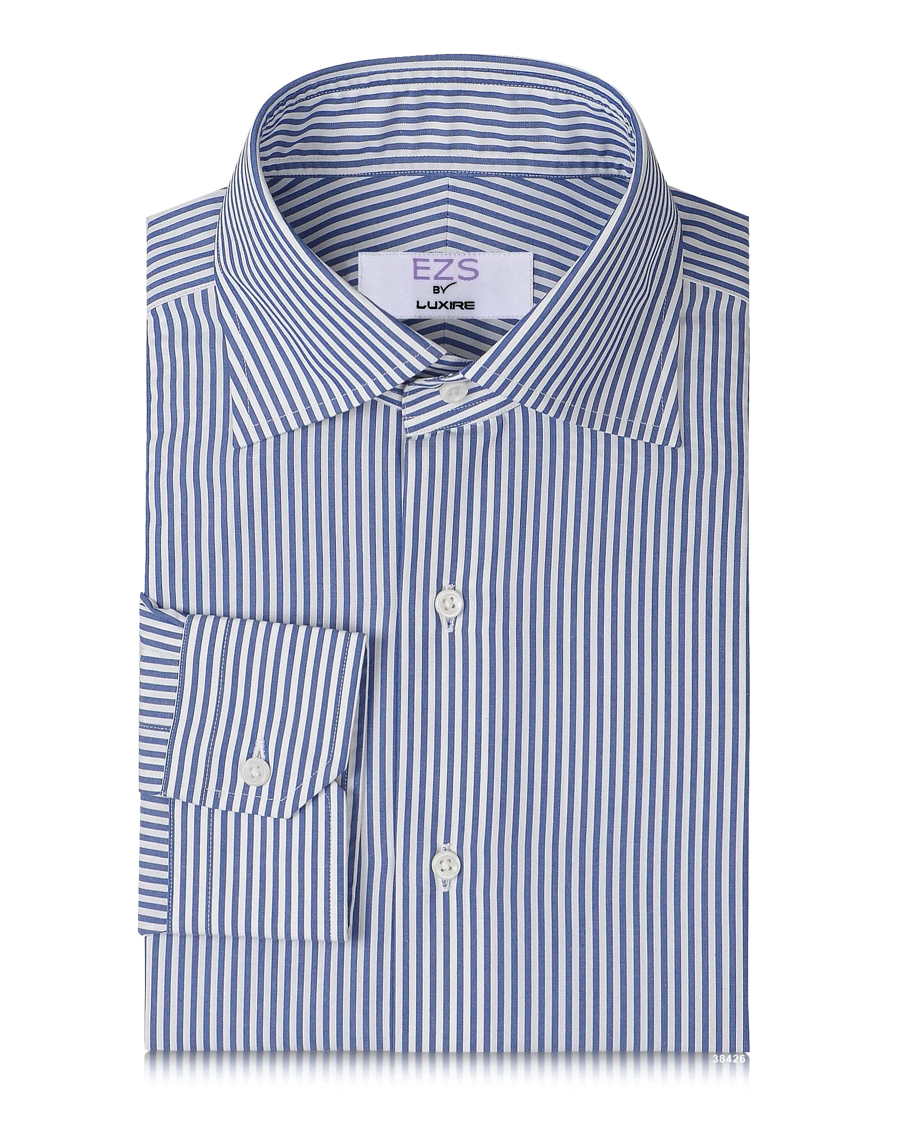 Functional Pocket EZS Blue on White Pencil Stripes