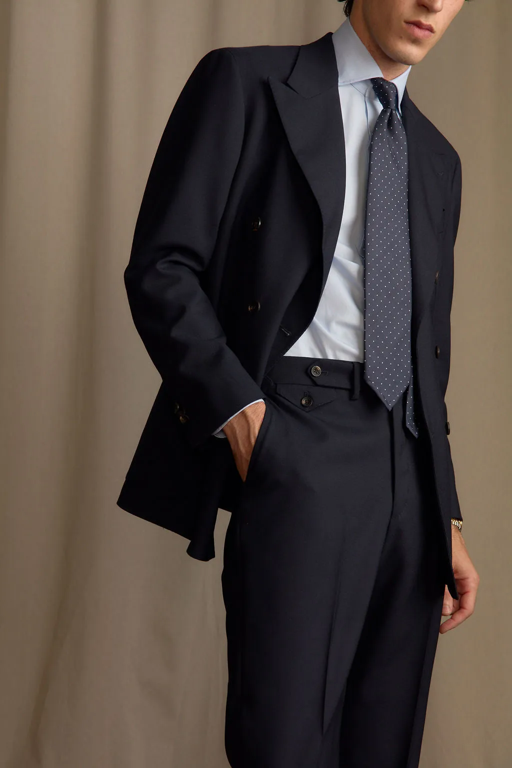 Street Light Bonded Seam Technology Blue End on End Spread Collar Shirt