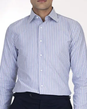 Red White Stripes on Blue Oxford Stylish Appearance Winter Essentials