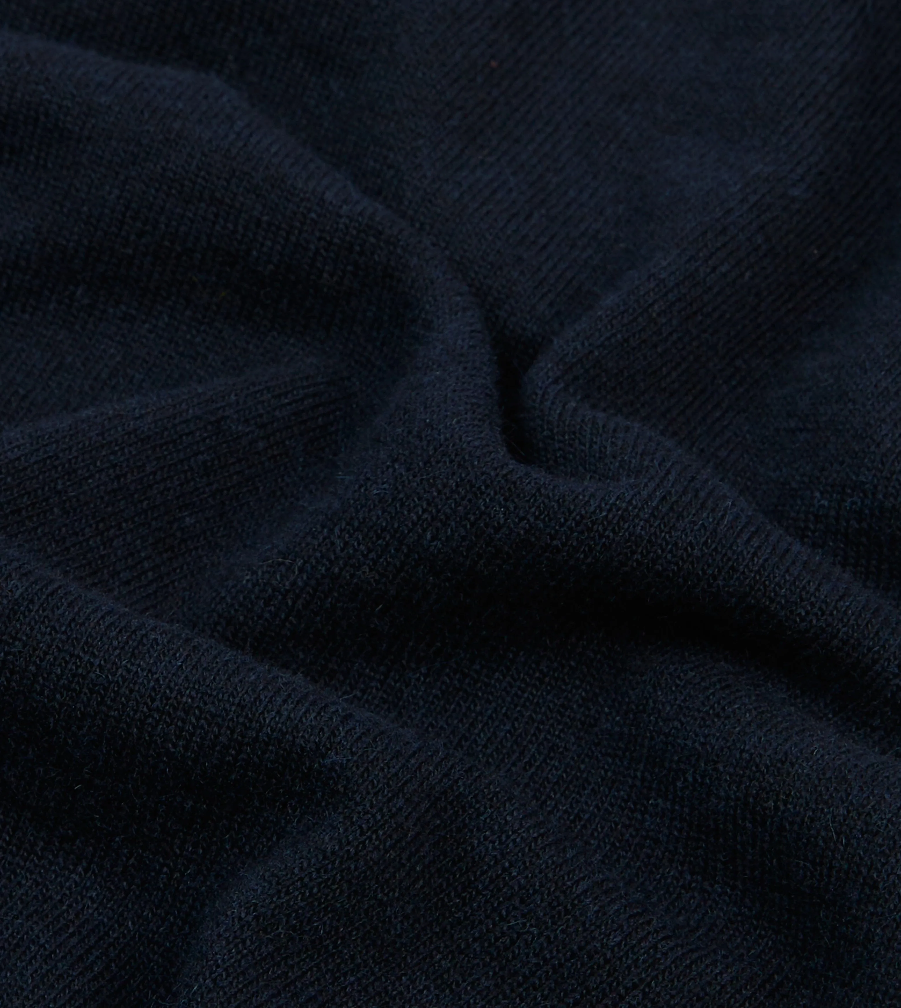 AntiPillFinish Navy Alpaca Wool Knitted Polo