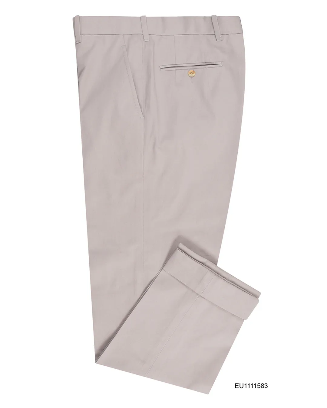 Sondrio: Washed Stone Twill Dress Pant Minimal Cut Low Profile Fasteners