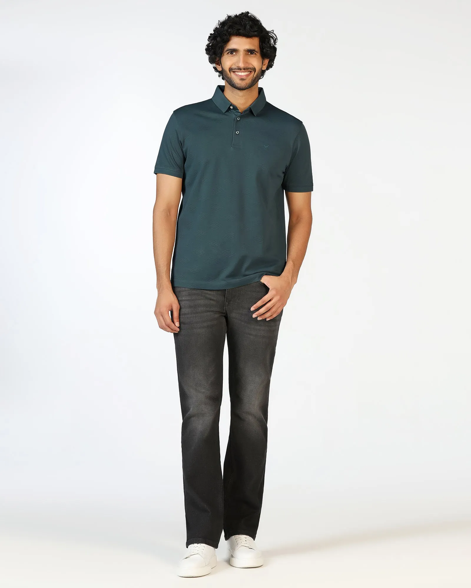 Beetle Textured Polo - Wayne GarmentWashed Texture