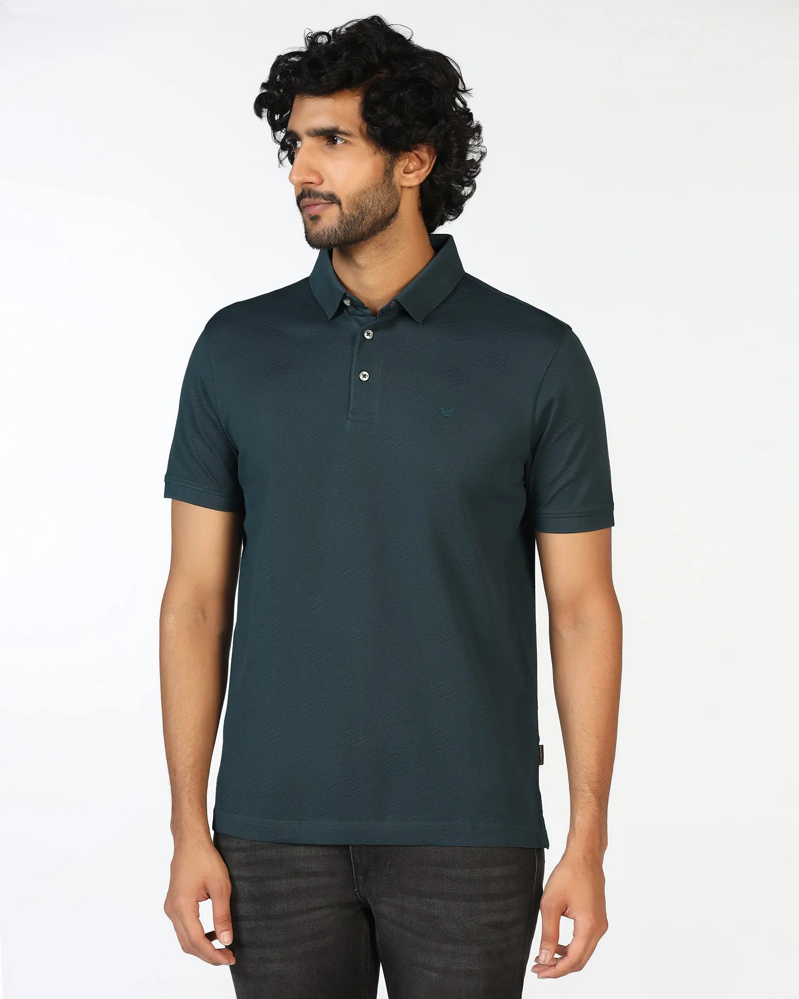 Fashion Forward Beetle Textured Polo - Wayne