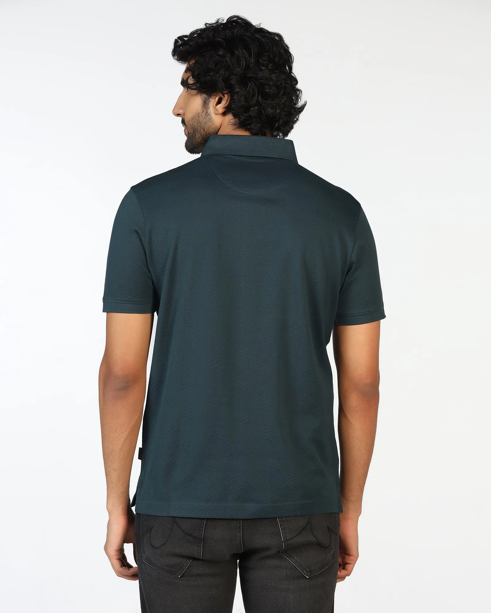 Beetle Textured Polo - Wayne Seamless Side Panels Smart Wear