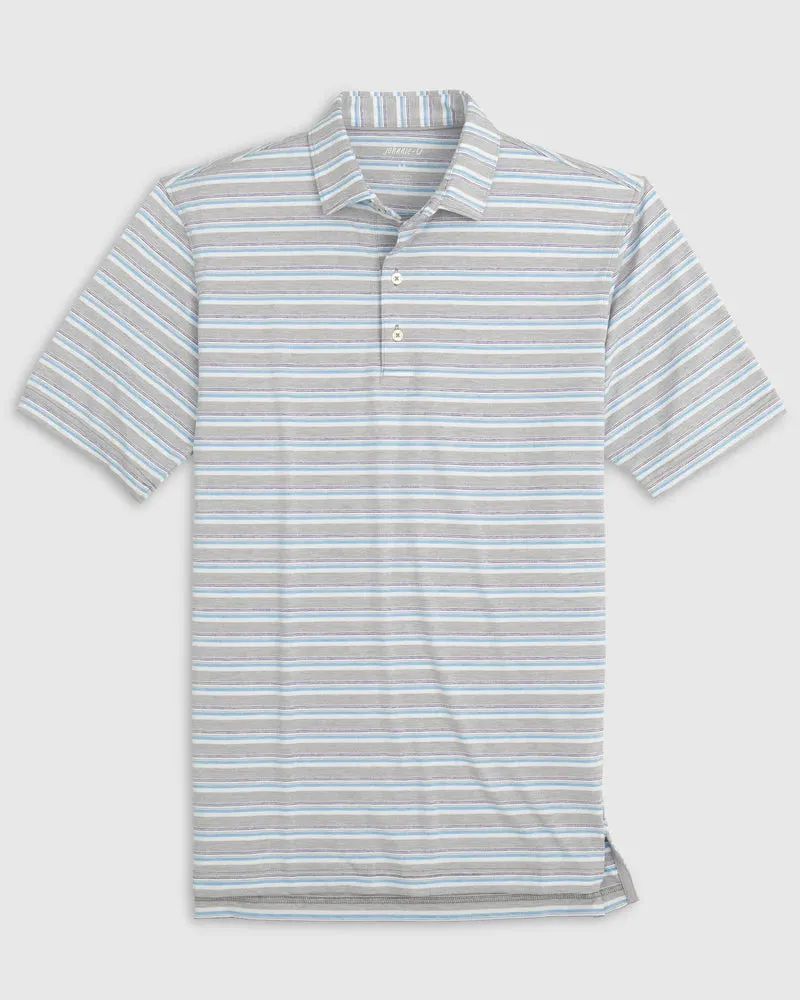 Crew Striped Jersey Performance Polo Soft Top NonIron Finish