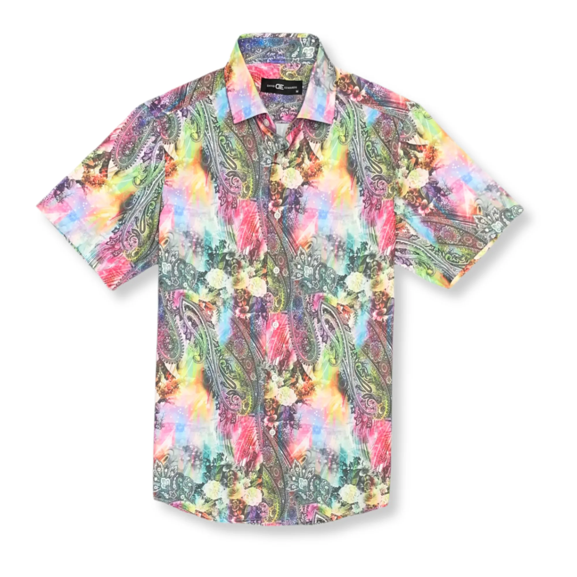 DeMario Short Sleeve Button Down Comfort Wear NonRestrictive Cut