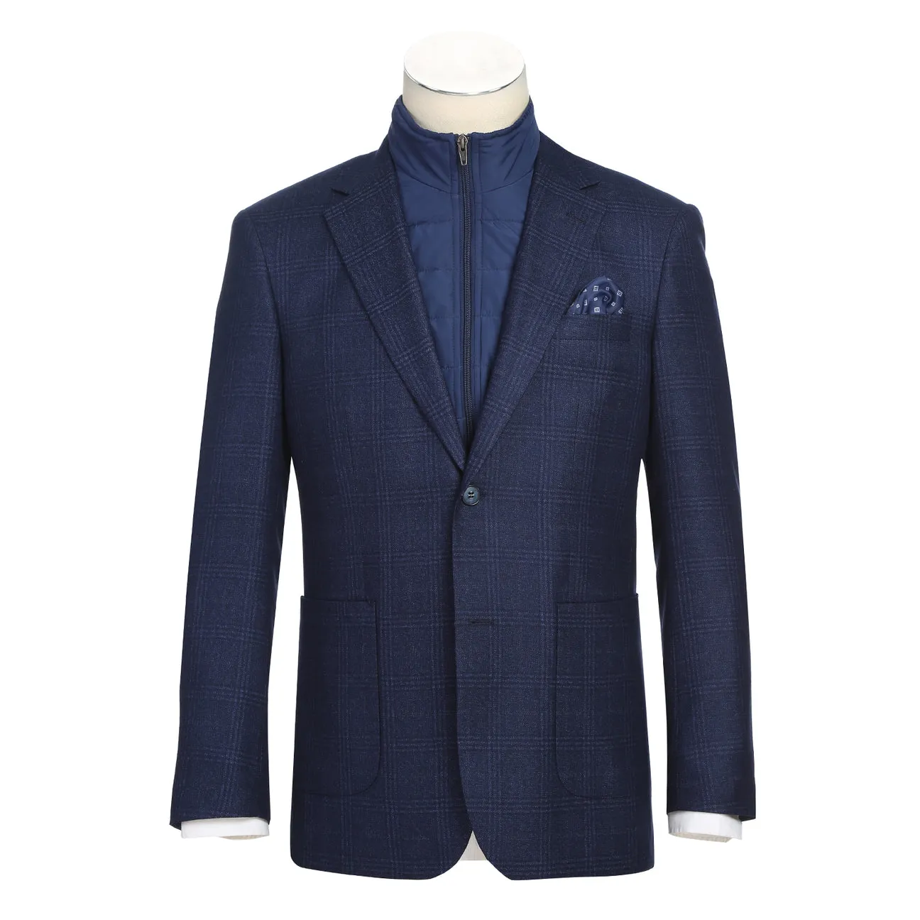 Non Restrictive Mobility Simple Comfort Alessandro Vitello by Renoir New Slim Fit Sport Coat 294-41