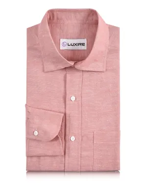 Vegan Mood Cotton Linen: Plain Red Chambray