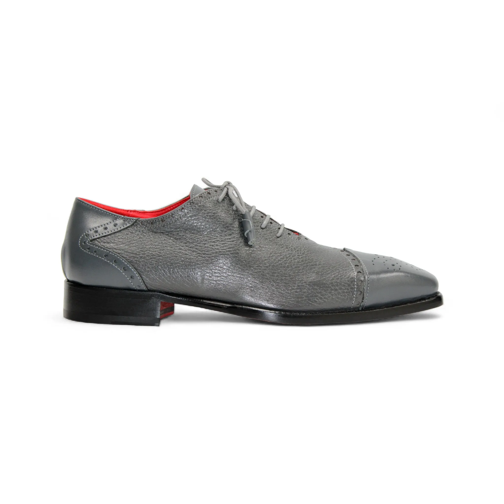 Long Lasting Outsole Durability Emilio Franco "Bosco" Grey Shoes