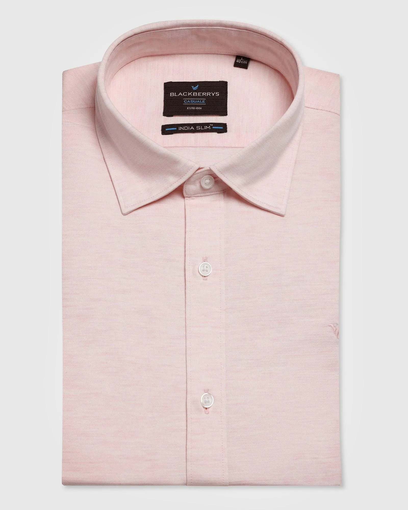 Casual Pink Textured Shirt - Alyn Travel Friendly