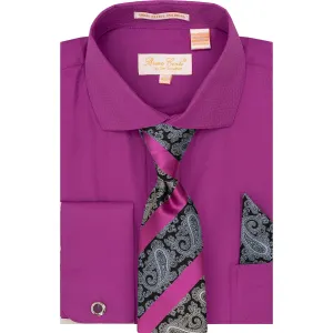 BRUNO CONTE SHIRT & TIE SET/Bc1163 slim fit