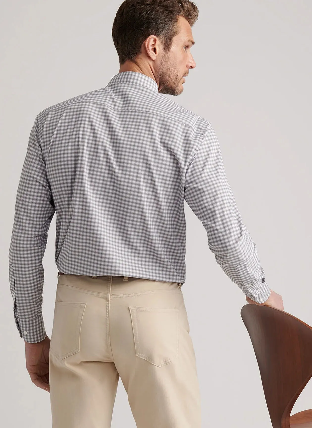 Reinforced Shoulders Polished Look Fairbanks Performance Twill Sport Shirt