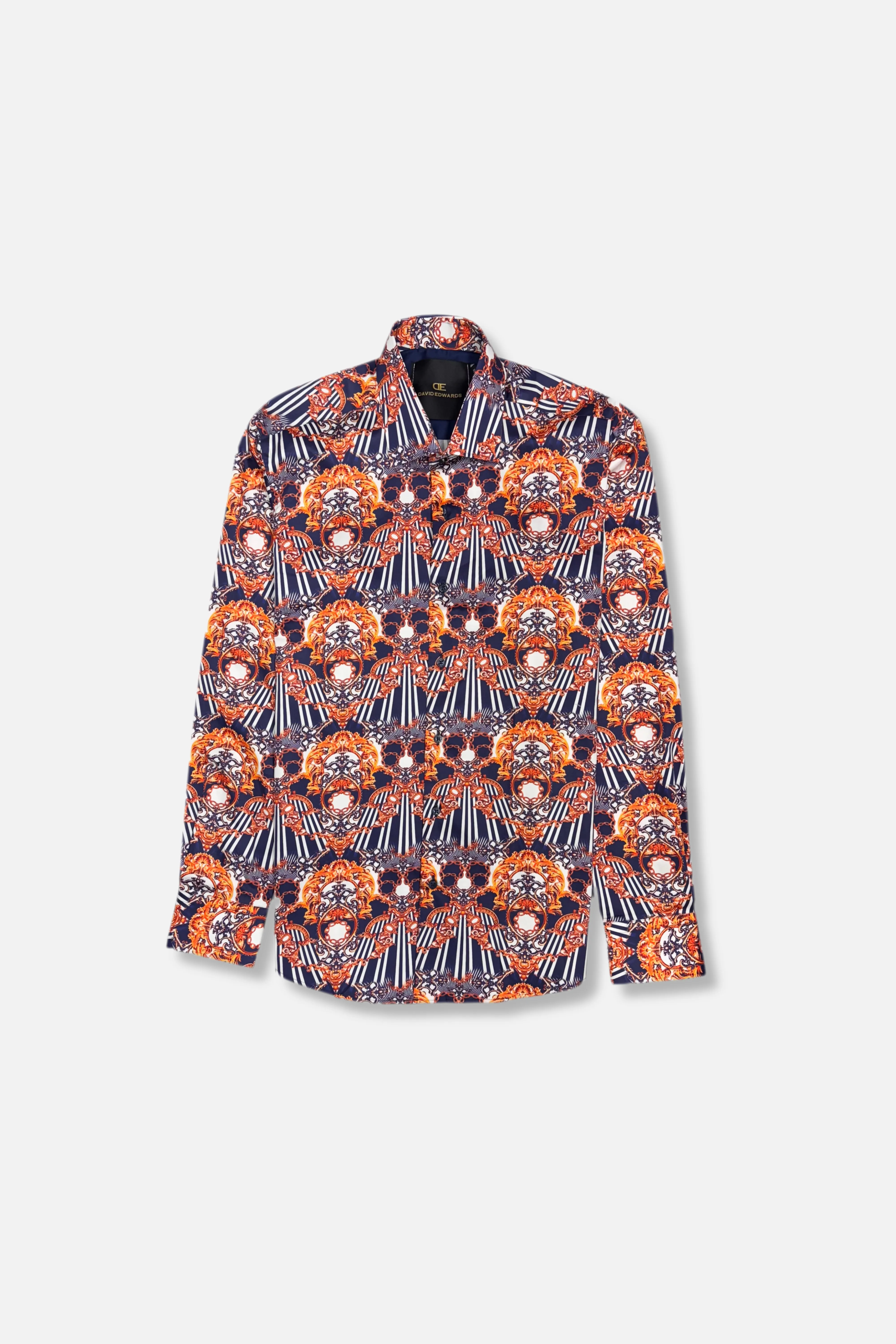 Stylish Jacket Hypoallergenic Fibers Derby Long Sleeve Button Down Shirt