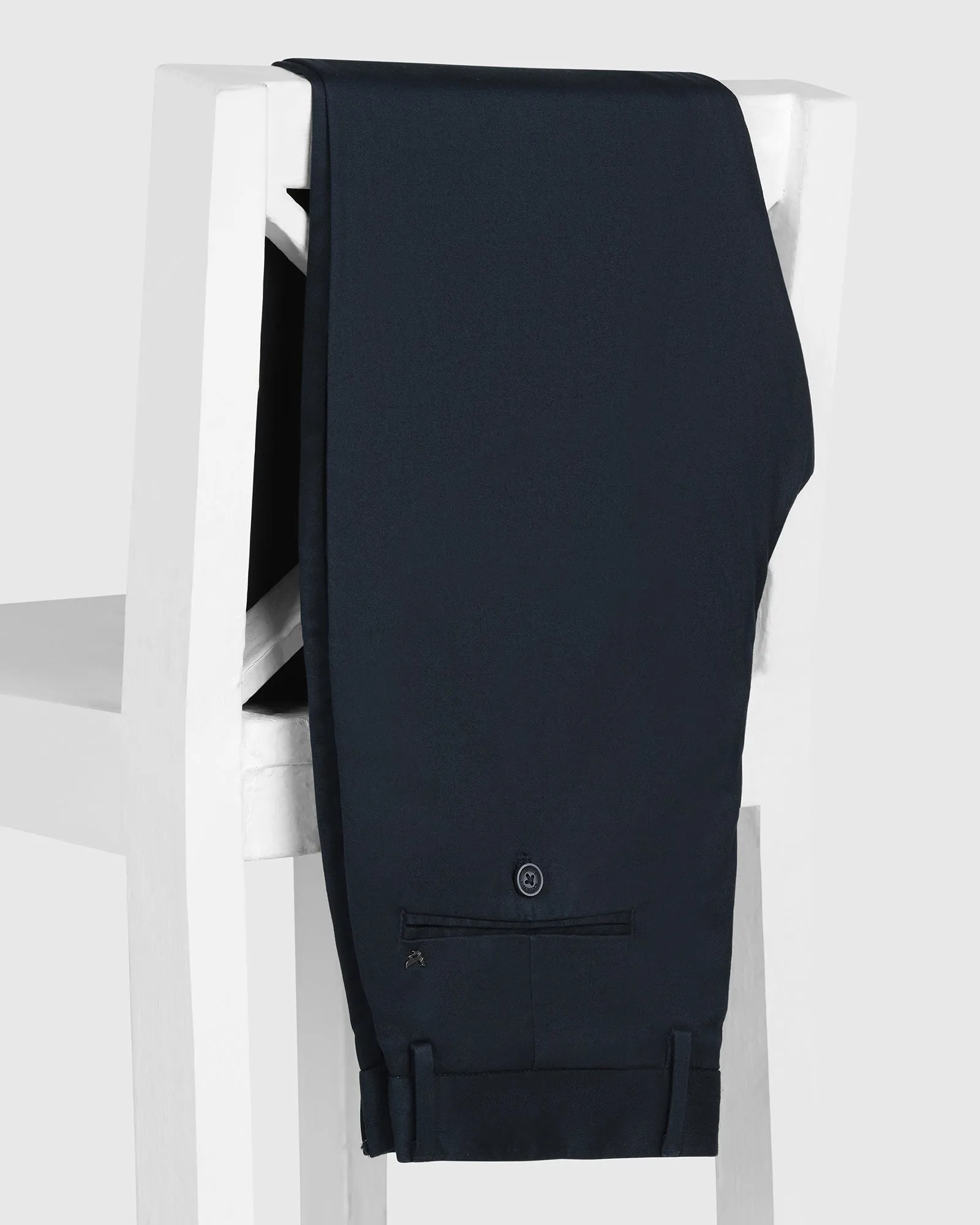 Straight B-90 Casual Navy Solid Khakis - Martin Snag Free Fabric