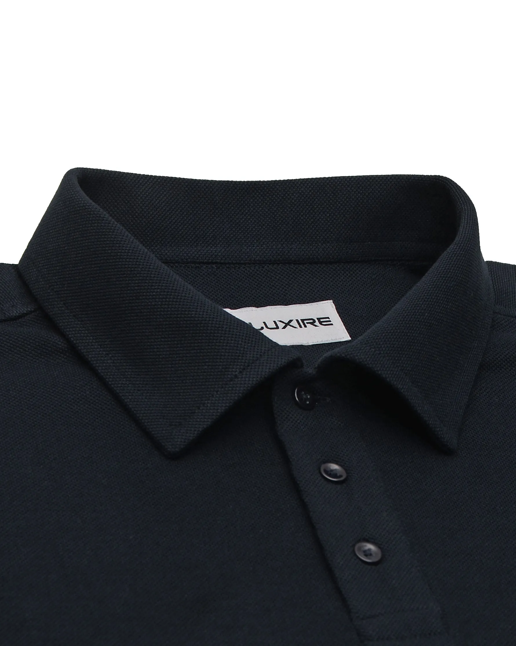 EZS Aria Navy Polo Breathable Airflow Channels