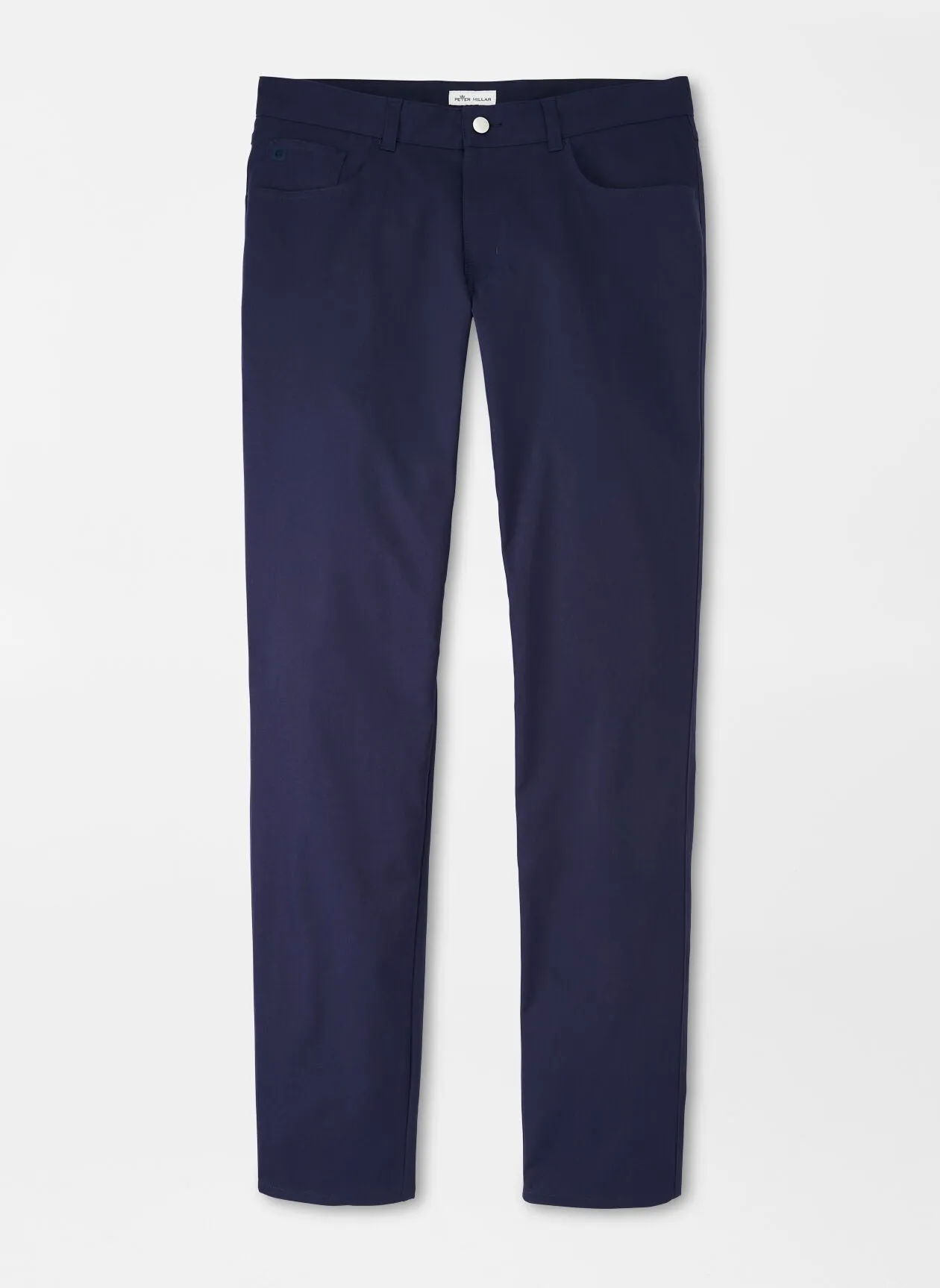 Peter Millar EB66 Performance Five Pocket Pant in Navy Flared bottom
