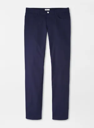 Functional Comfort Wear Premium Stretch Peter Millar EB66 Performance Five Pocket Pant in Navy