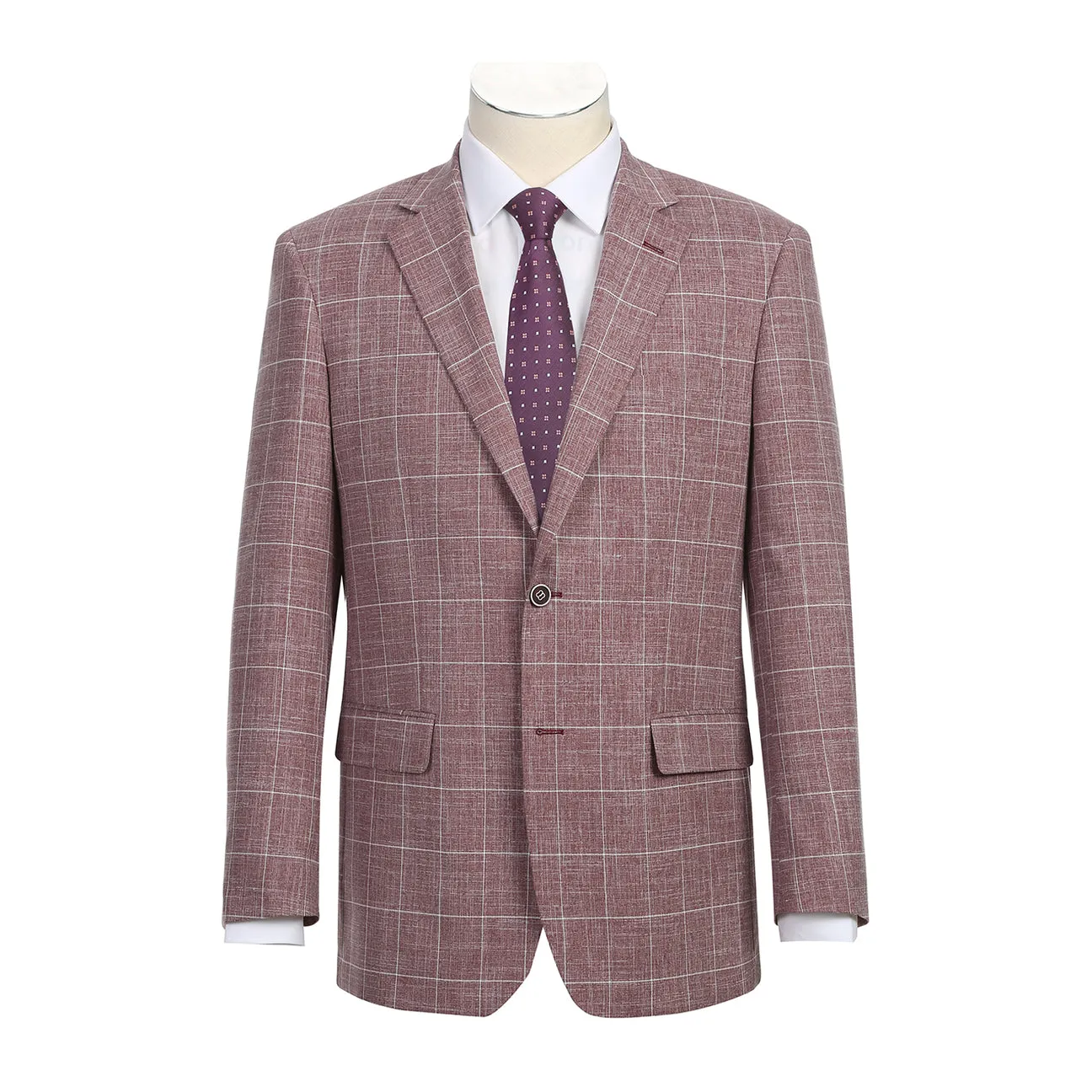 Alessandro Vitello by Renoir Classic Fit Blazer Wine 294-31 Modular Attachments