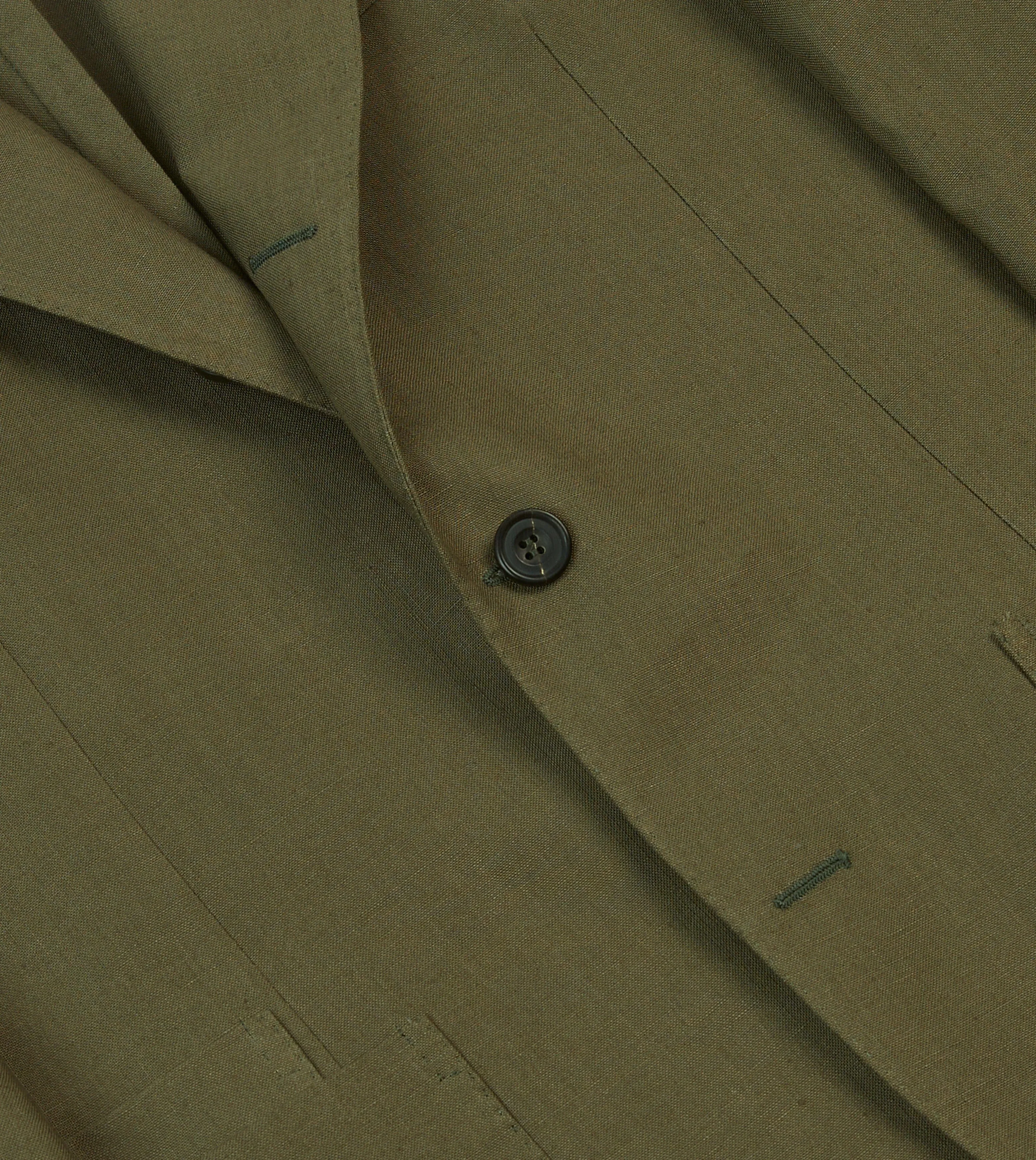 Heat Guard Olive Irish Linen Tailored Jacket