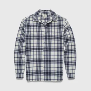 Brian Brushed Cotton Flannel - Purple Combo Luxury Mood Relaxed Cut