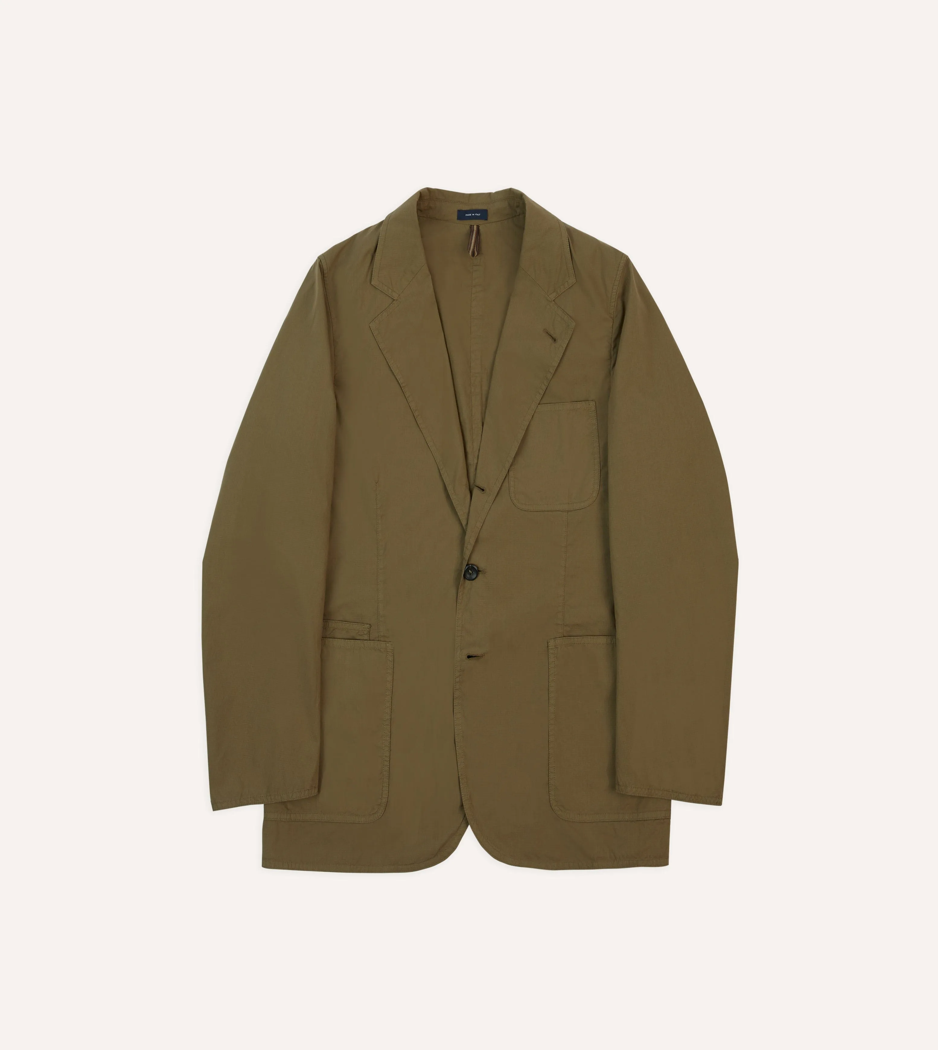 ReinforcedEdging Flatlock stitching Olive Ripstop Cotton Games Blazer Mk. VIII