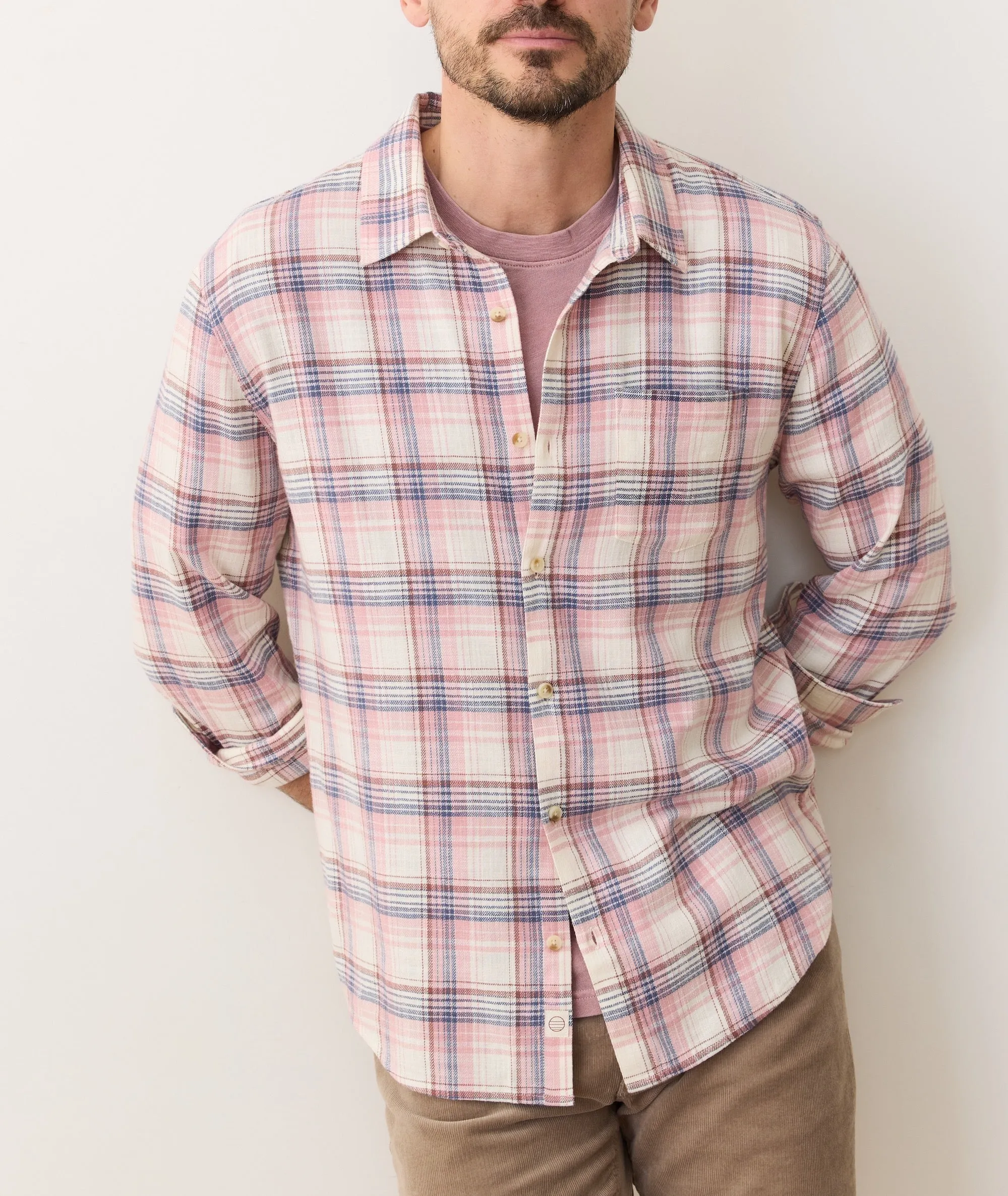 Stretch Selvage Shirt - Warm Multi Plaid FrictionResistantEdges