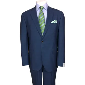Bonded Seam Construction Jack Victor Pic Stitch Gibson Suit in Blue