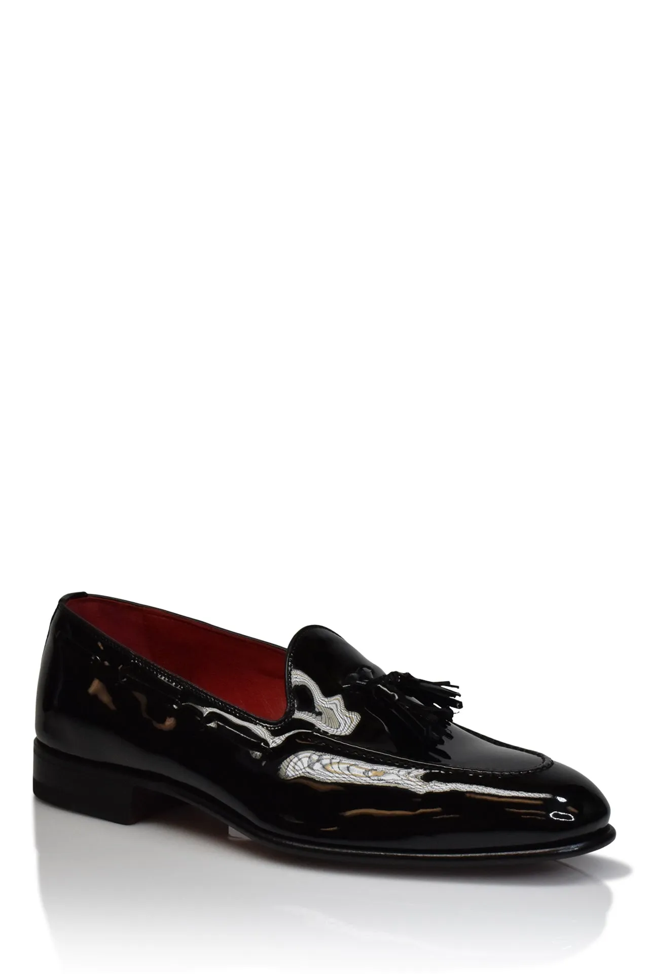 Patent Leather Cary Formal Tuxedo Loafer in Black senior care Beach Vibe