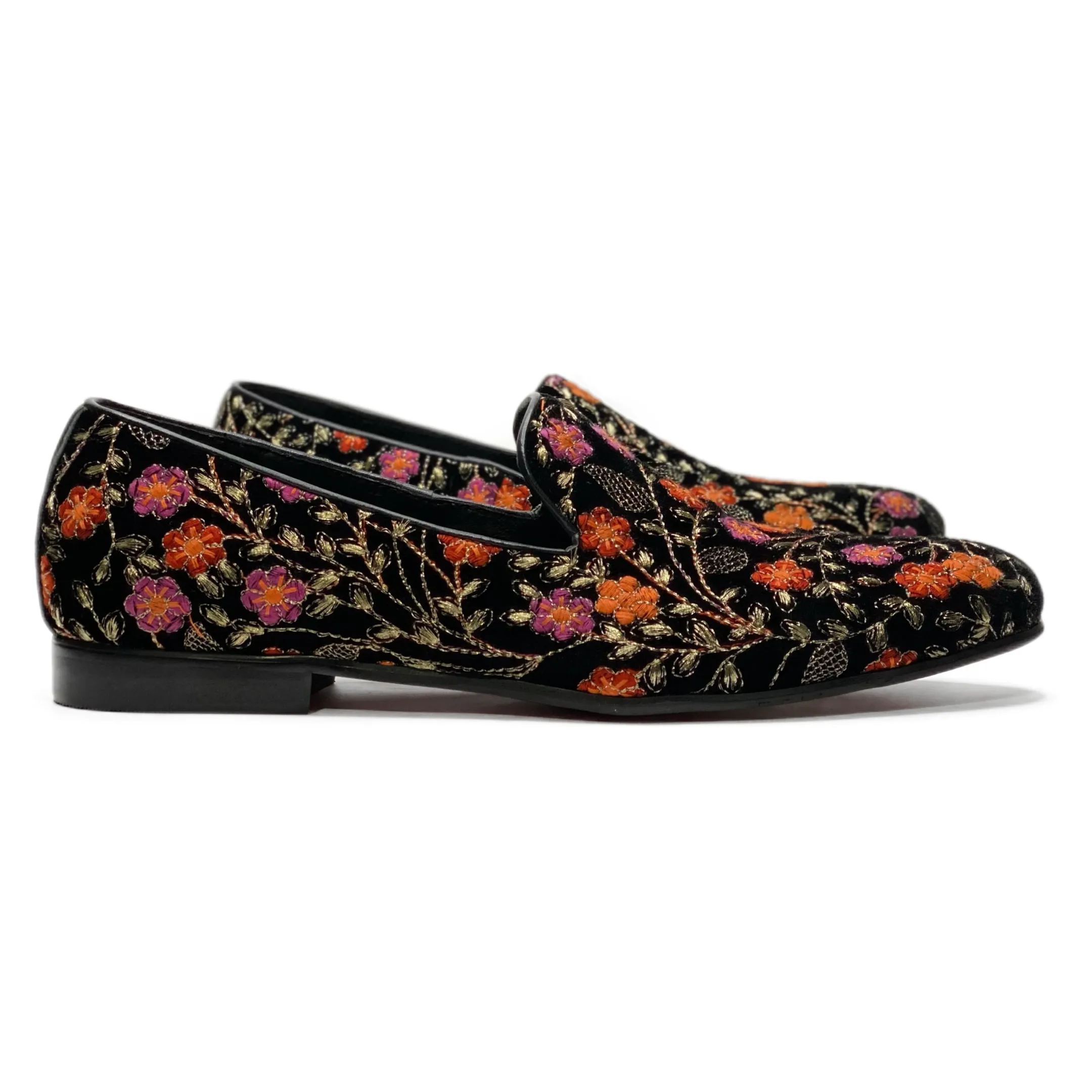 Felipe Floral Smoking Slipper Refined Essentials