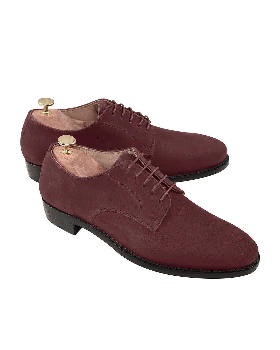 Move Light Nubuck Derby Burgundy