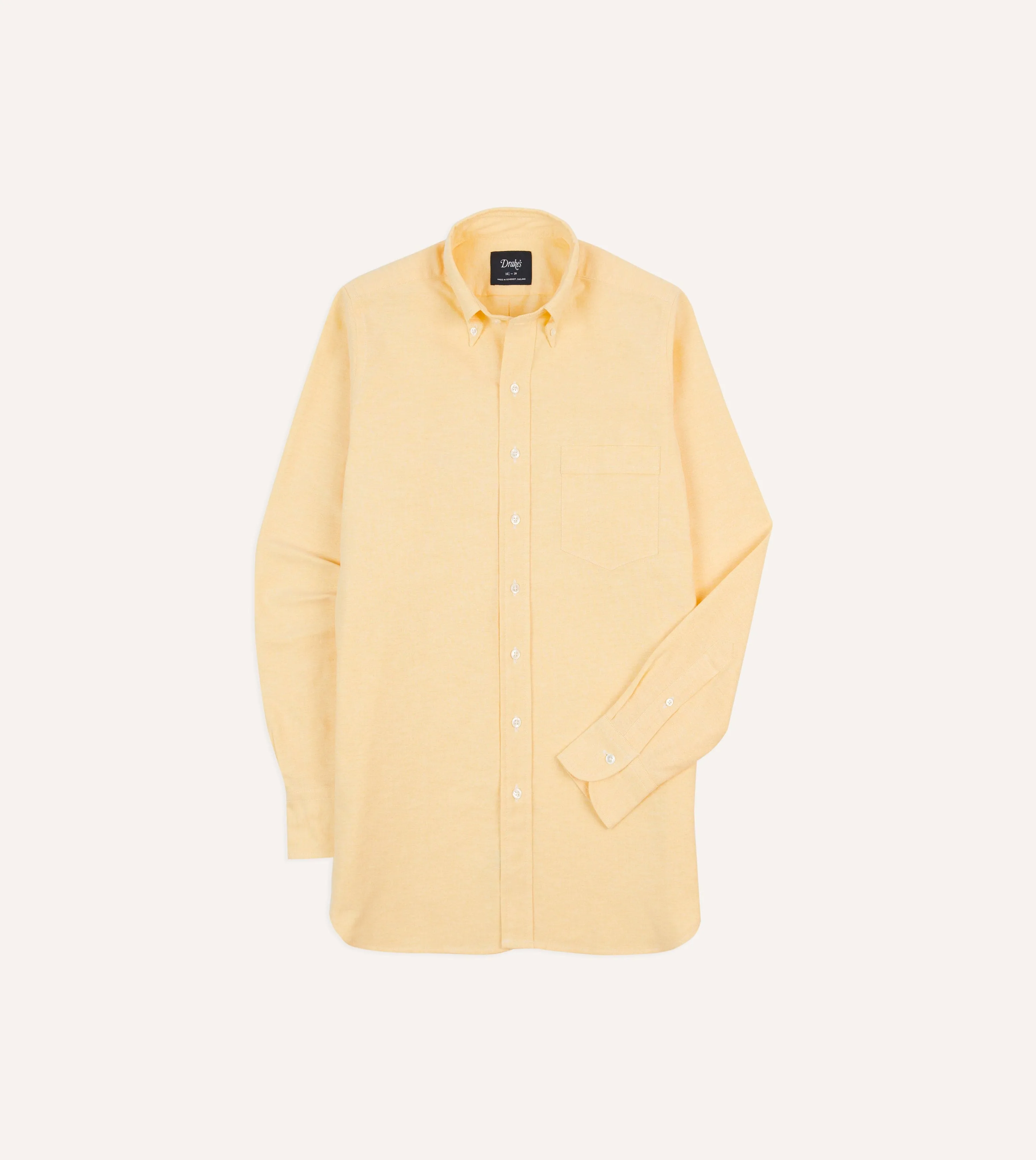 Yellow Cotton Oxford Cloth Button-Down Shirt mix and match
