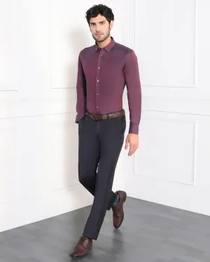 Wrinkle-Resistant Thermal regulation Must Haves Formal Maroon Solid Shirt - Silvio