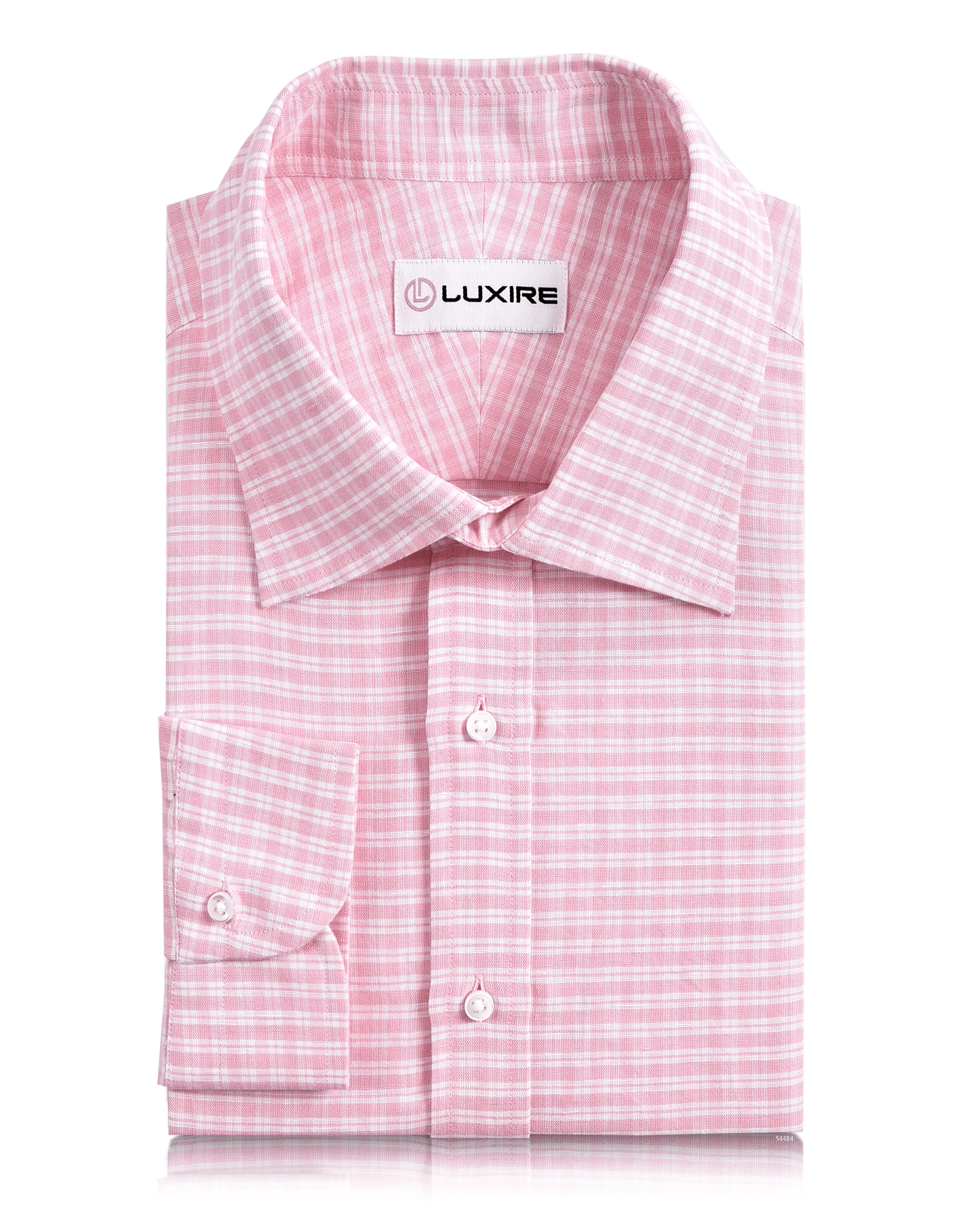 Conscious Core MultiPocket System Cotton Linen: Light Pink Tartan Checks On White