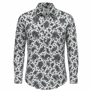 Roll-Up Sleeve Janson Sport Shirt-100% Cotton Satin Finish, European Made