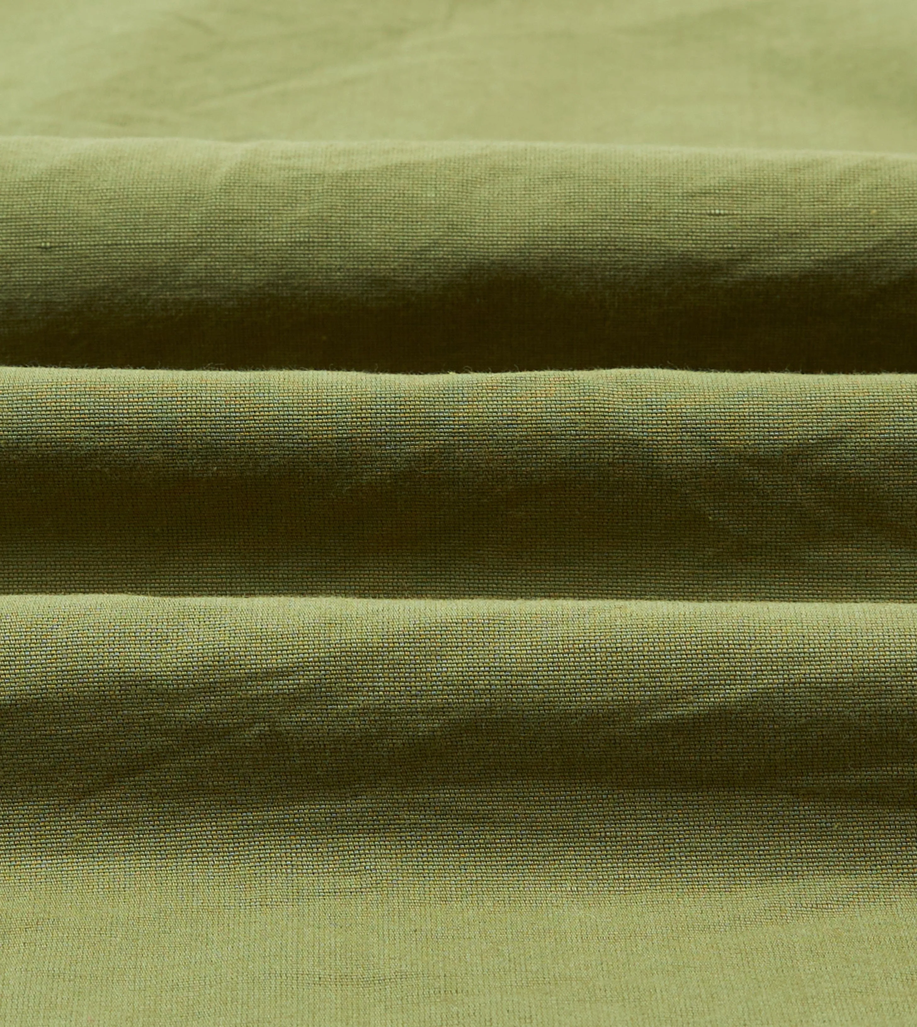 Travel-friendly Olive Cotton-Linen Popover Shirt