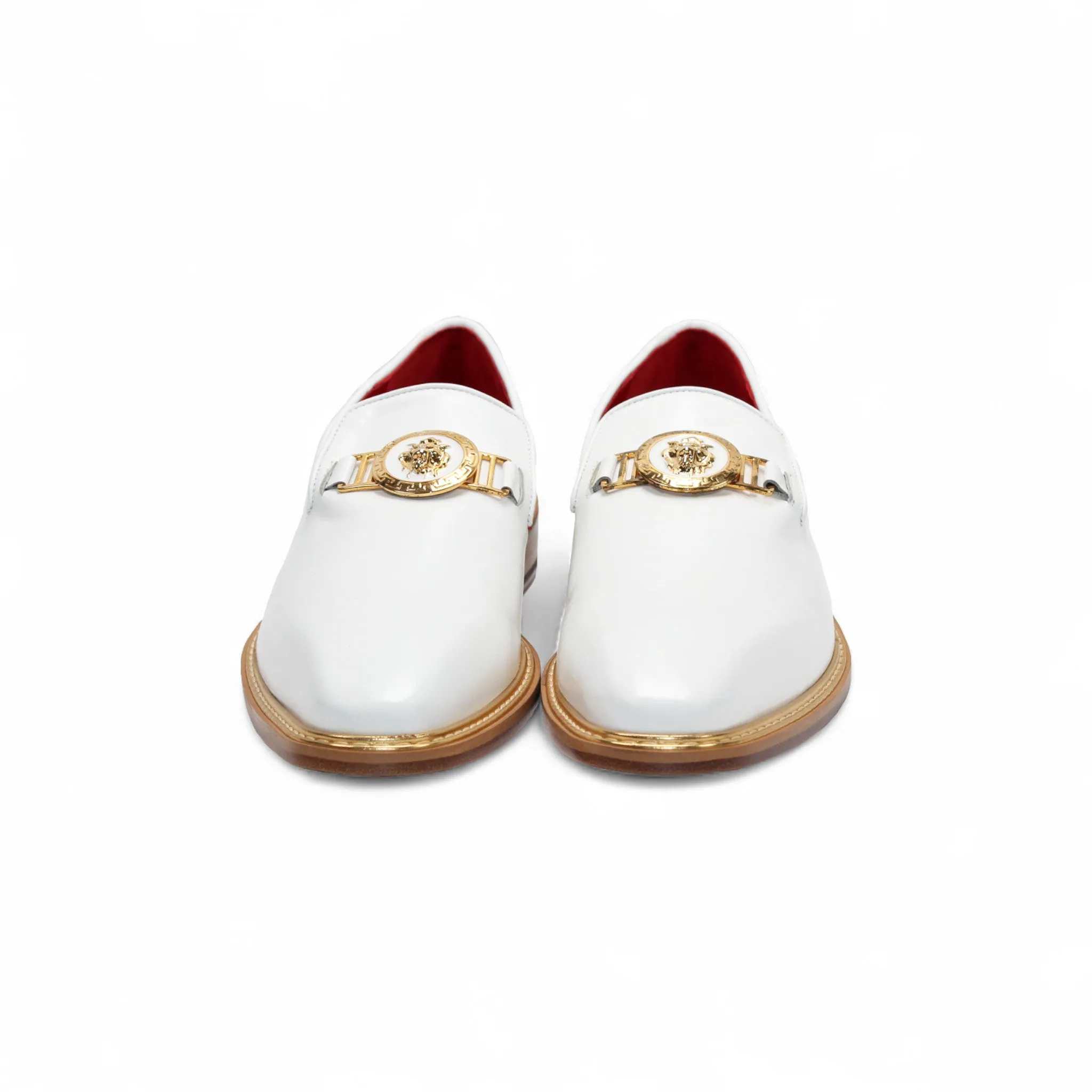 Sweat Resistant Indoor Fitness Teen Edge Emilio Franco Couture "EF102" White Shoes