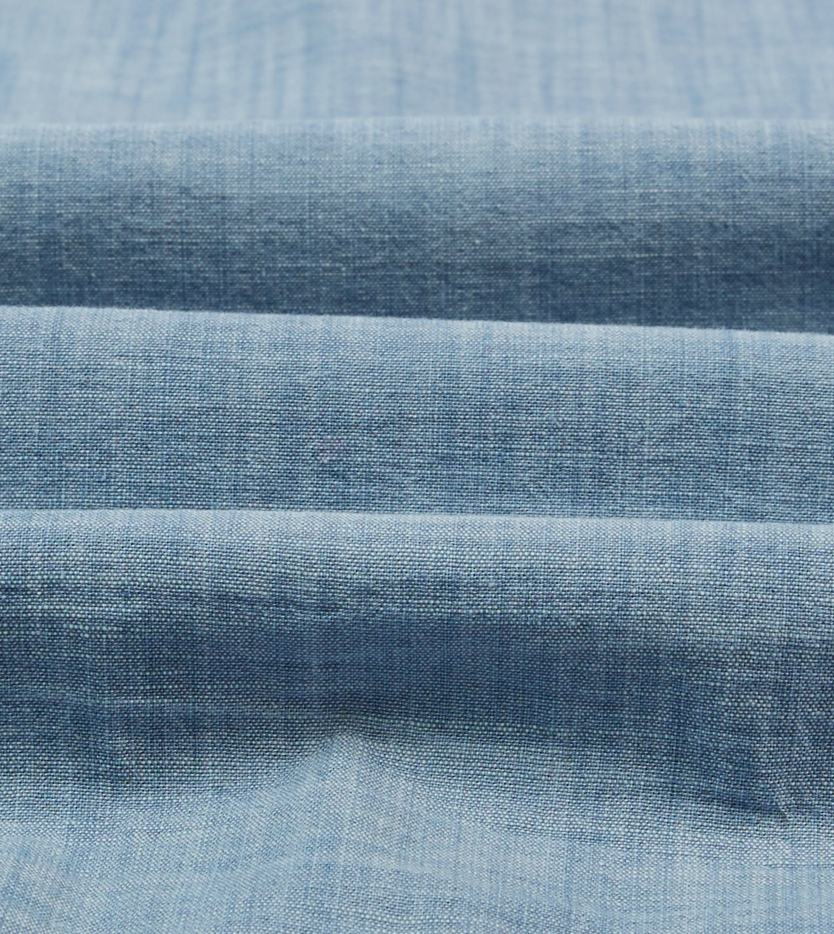 Blue Chambray Short Sleeve Cuban Shirt Casual Wear Workwear Style