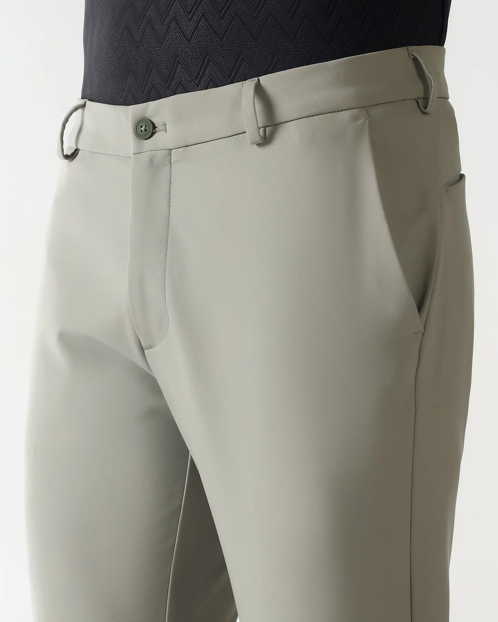Olive Techpro Textured Khakis - Guss Fashion-Forward