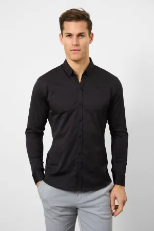 Graduation Ceremony Tagless Labeling Athletic Fit Signature Shirt 2.0 in Black