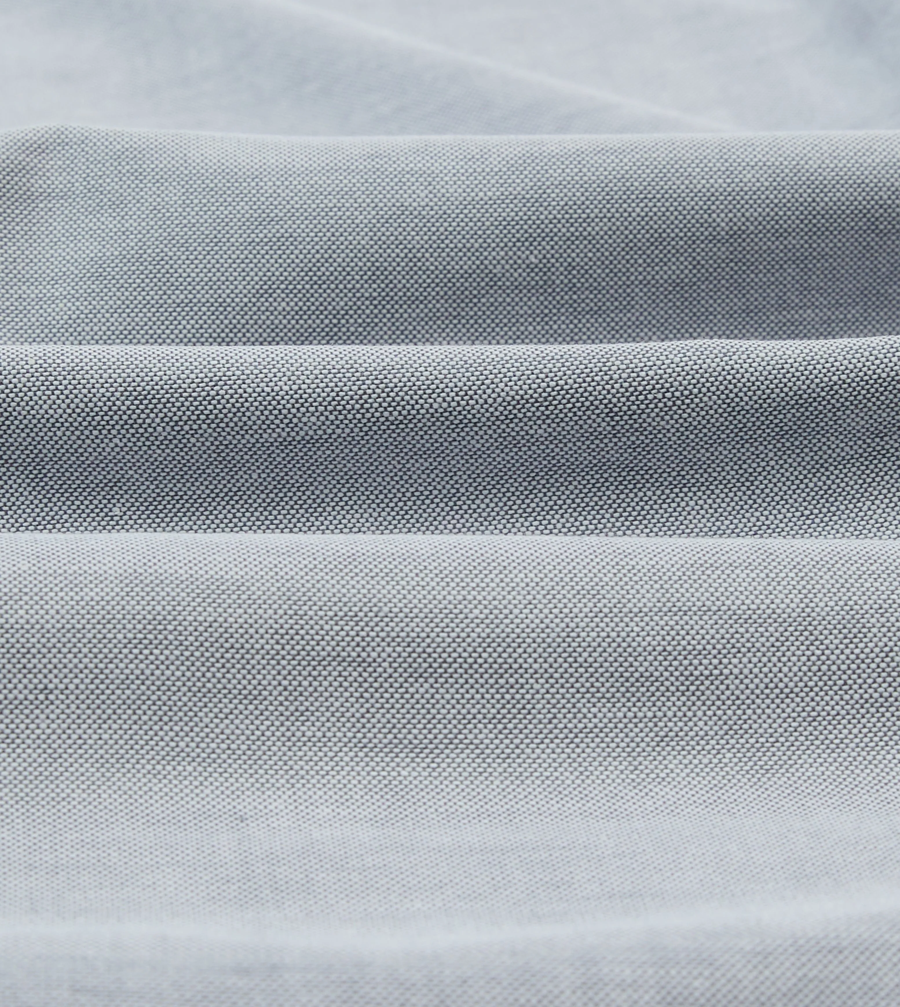 Cultural Inspired Grey Cotton Oxford Cloth Button-Down Shirt