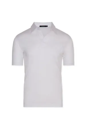 Smart Outfit David August Mercerized Cotton Polo White
