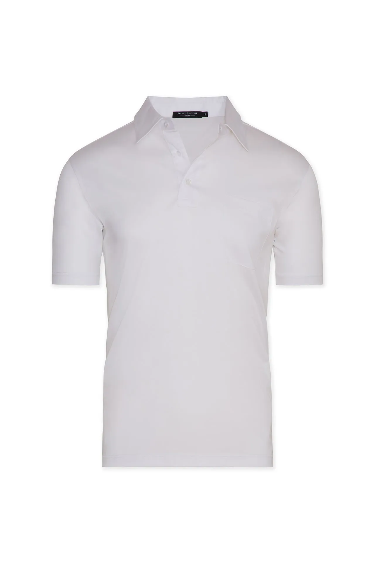 Smart Outfit David August Mercerized Cotton Polo White