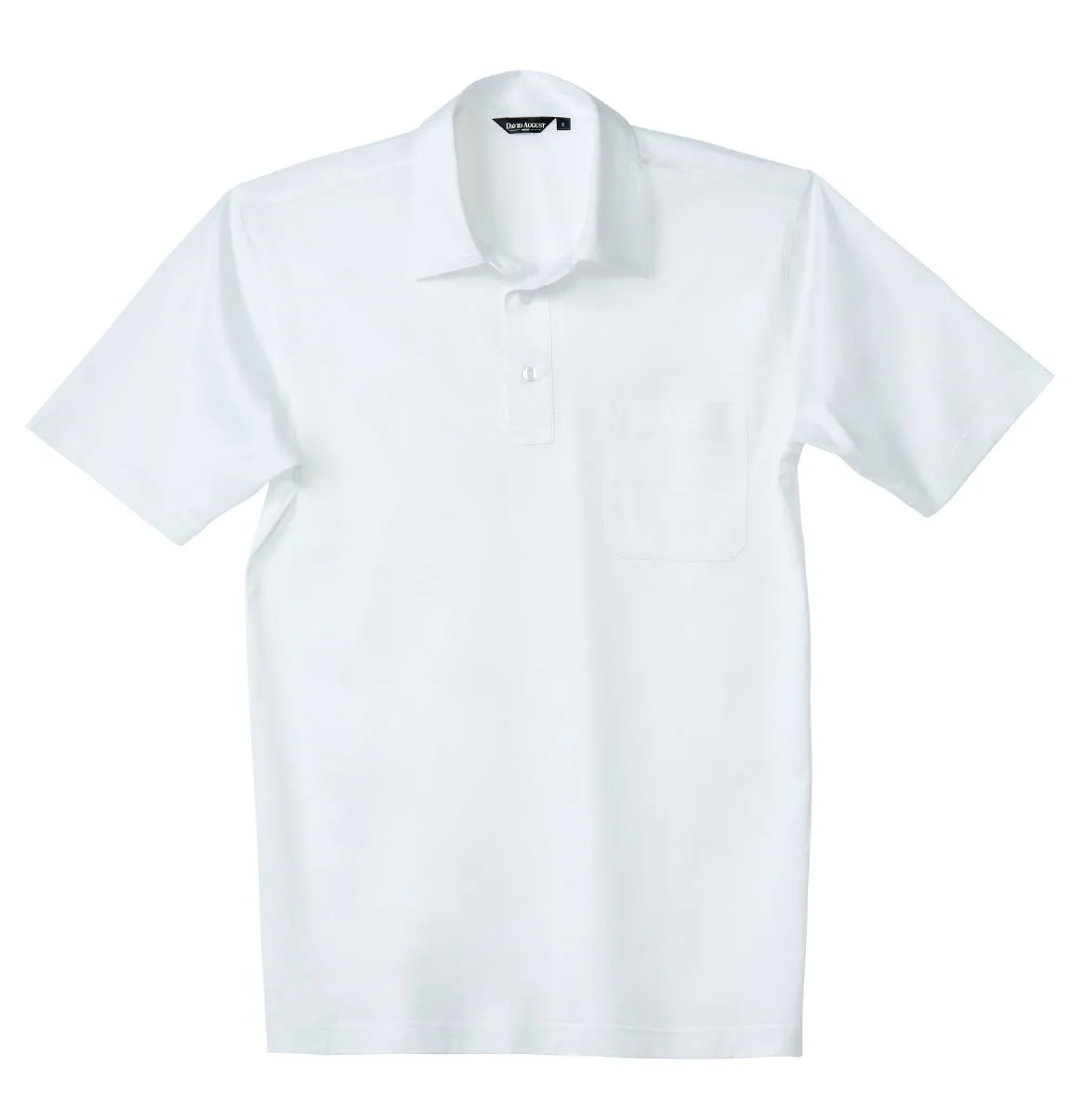 David August Mercerized Cotton Polo White Active Wear