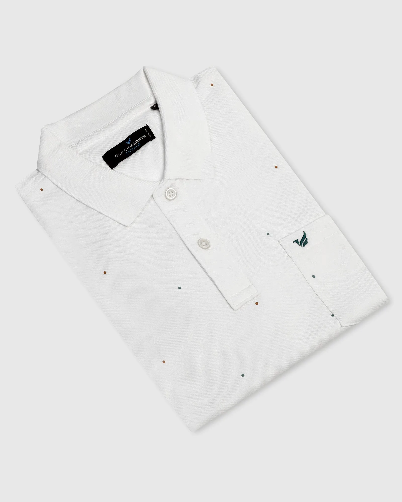 Polo White Printed T-Shirt - Wembley Versatile Top
